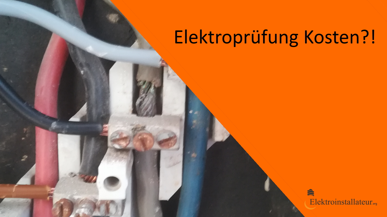 Elektroprüfung Preis: Kosten Für Elektroprüfungen